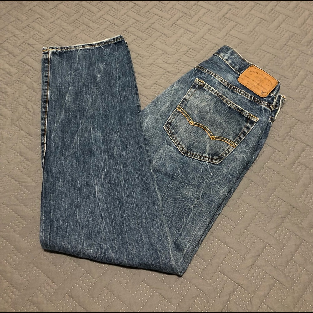 AMERICAN EAGLE MEN’s JEANS!32x34 ORIGINALSTRAIGHT.STYLISH LIKE NEW!☆